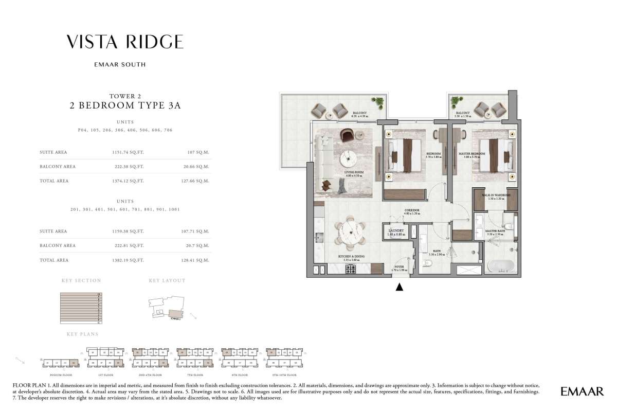 Podium Floor To 10th Floor (Type 3A, Unit P04-1001) - Vista Ridge Tower 2